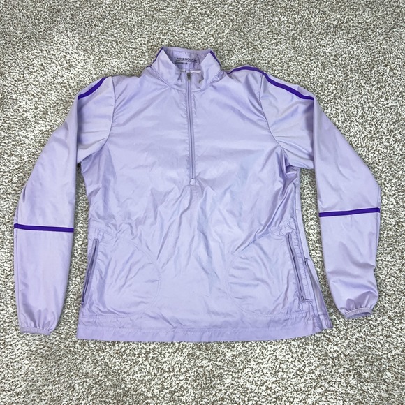 Nike Jackets & Blazers - Nike Jacket Womens Large Purple Golf 1/4 Zip Windbreaker Pullover Lightweight